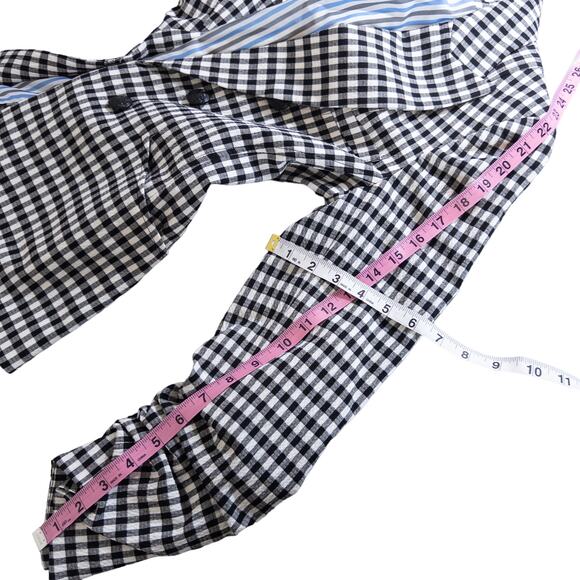 Veronica Beard NEW Caldwell Dickey Double Breasted Blazer Gingham Black White 6 - Picture 16 of 16